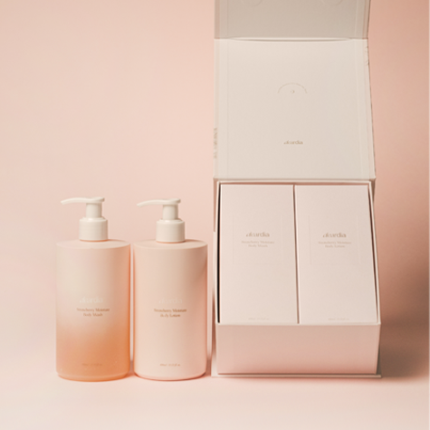 스트로베리 모이스처 기프트세트 2종 (워시+로션)
