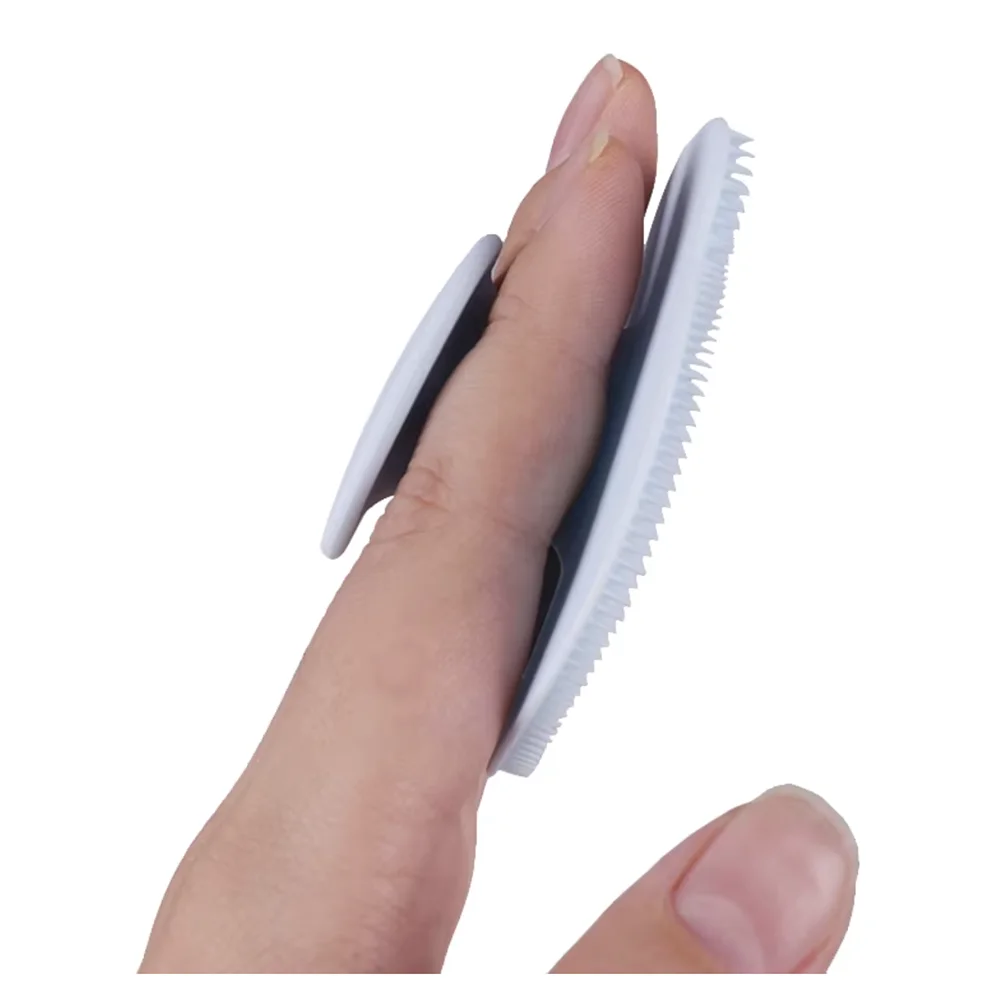 페이셜 클렌징 브러쉬 2pcs 세트 - 03-finger-side