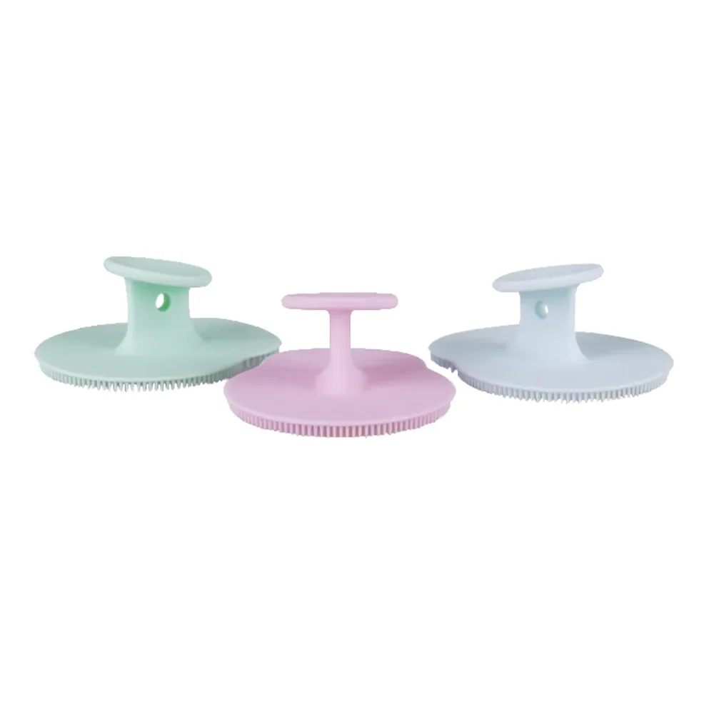 페이셜 클렌징 브러쉬 2pcs 세트 - 01-three-colors